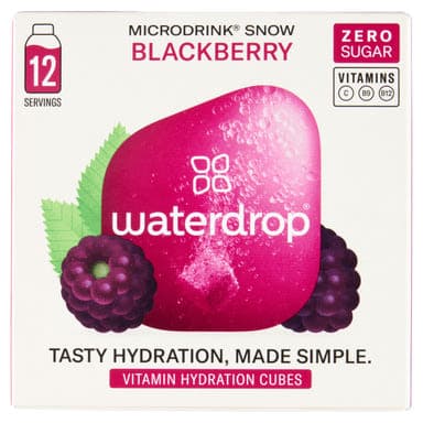 Waterdrop áfonya-szeder-alma ízű pezsgőkocka ital készítéséhez 12 x 2,0 g - 24 g