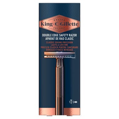Gillette King C.Double Edge borotvakészülék+5 penge - 1 db