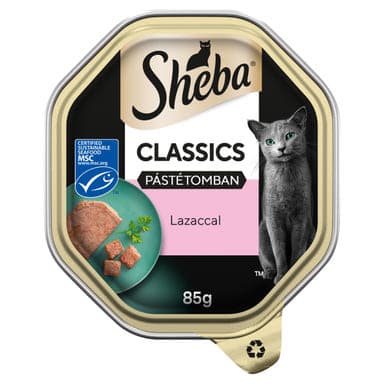 Sheba Classics teljes értékű nedves eledel felnőtt macskáknak lazaccal - 85 g