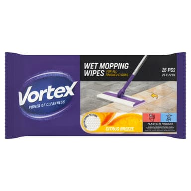 Vortex nedves padlótisztító kendő citrom illattal - 15 db