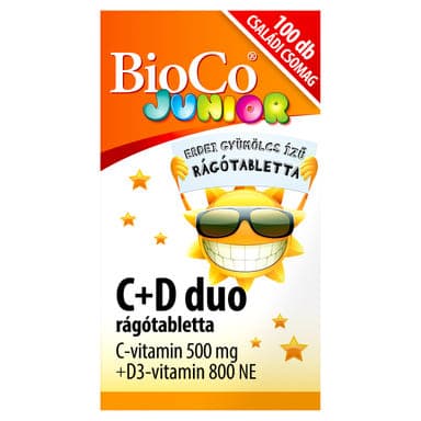 Bioco C+D duo junior étrend-kiegészítő tabletta - 100 db