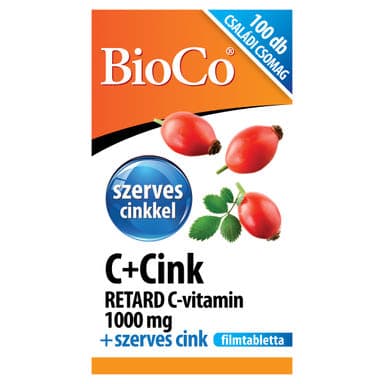 Bioco C+cink retard C-vitamin 1000 mg filmtabletta - 100 db
