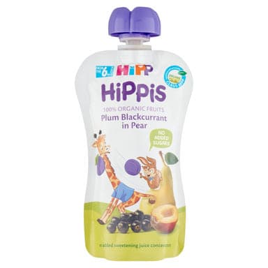 Hipp Bio Gyümölcspüré Feketeribizli- Körte- Szilva 6 Hónapos Kortól - 100 g