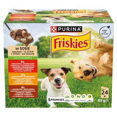 Purina Friskies szószos válogatás nedves kutyaeledel 24 x 85 g - 2040 g