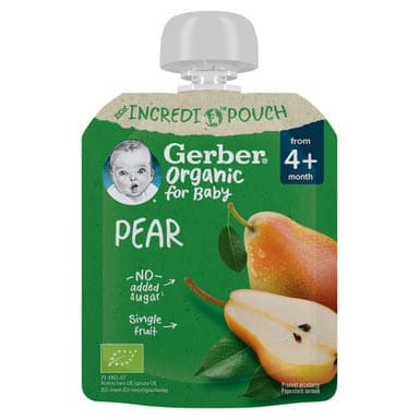 Gerber bio körte gyümölcspüré 4 hónapos kortól - 80 g