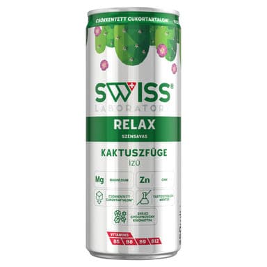 SWISS Laboratory Cactus flavoured Vitamin szénsavas üdítőital Kaktuszfügeízű - 250 ml