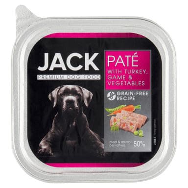 Jack Premium alutál pástétom pulykahússal, vadhússal és zöldségekkel - 150 g