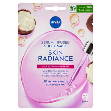 NIVEA Skin Radiance szérummal átitatott fátyolmaszk - 1 db