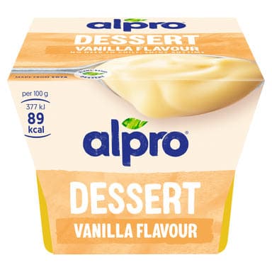 Alpro vanília ízu szójadesszert vitaminokkal és kalciummal dúsított - 125 g