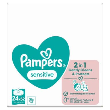 Pampers Sensitive Nedves Baba törlőkendő - 1248 db