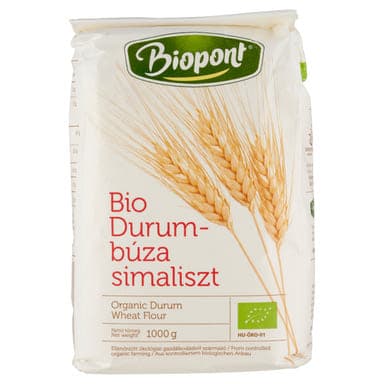 Biopont bio durumbúzaliszt sima - 1 kg