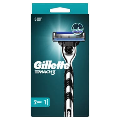 Gillette Mach3 3 pengés borotva készülék 2 db betéttel - 1 db