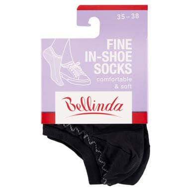 Bellinda Fine In-Shoe Fekete 35-38 Női Zokni - 1 pár