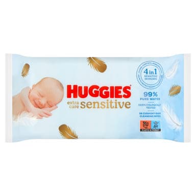 Huggies Extra Care Sensitive törlőkendő - 56 db