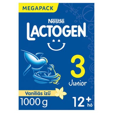 Lactogen 3 Junior tejalapú italpor vitaminokkal és ásványi anyagokkal vaníliás ízű 12 hónapos kortól - 1000 g