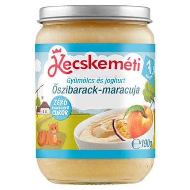 Kecskeméti BIO Bébijoghurt Oszibarack Maracuja Ízesítéssel 7 Hónapos Kortól - 190 g
