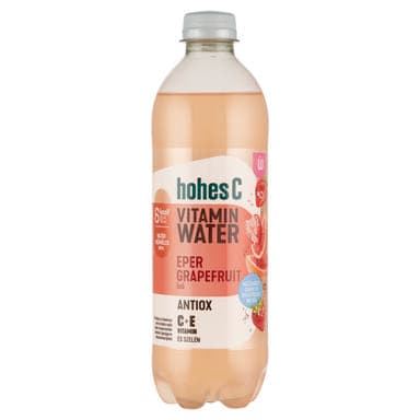 Hohes C Vitamin Water Antiox eper-grapefruit ízesítésű, gyümölcstartalmú szénsavas üdítőital 0,5 l