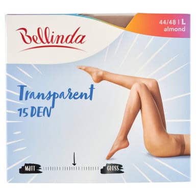 Bellinda Transparent 15 Den Almond L Harisnya - 1 db