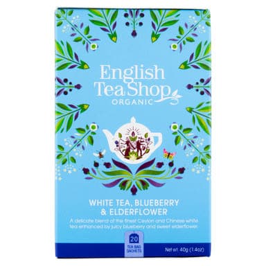 English Tea Shop bio fehér tea áfonya-bodza - 40 g