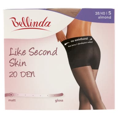 Bellinda Like Second harisnya 20Den almond, S-es méret - 1 db