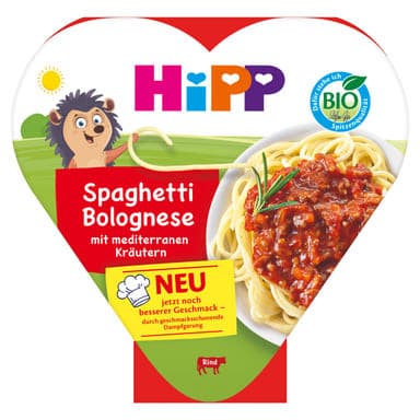 HiPP Bio bolognai spagetti tésztakészítmény marhahússal 1 éves kortól - 250 g