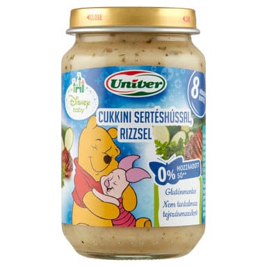 Univer Bébiétel Sertéshússal És Rizs Ízesítéssel 8 Hónapos Kortól - 163 g