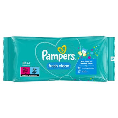 Pampers fresh clean törlőkendő - 52 db