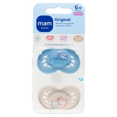 MAM Original szilikon játszócumi 6 hónapos kortól - 2 db