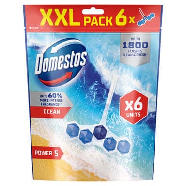 Domestos Power5 Ocean WC illatosító 6 x 50 g - 300 g