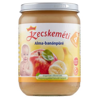 Kecskeméti Bébiétel Alma Banánpüré Ízesítéssel 4 Hónapos Kortól - 190 g